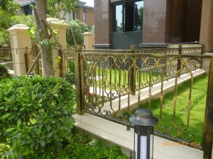 strong structure lows wrought iron railings with beautiful fashion